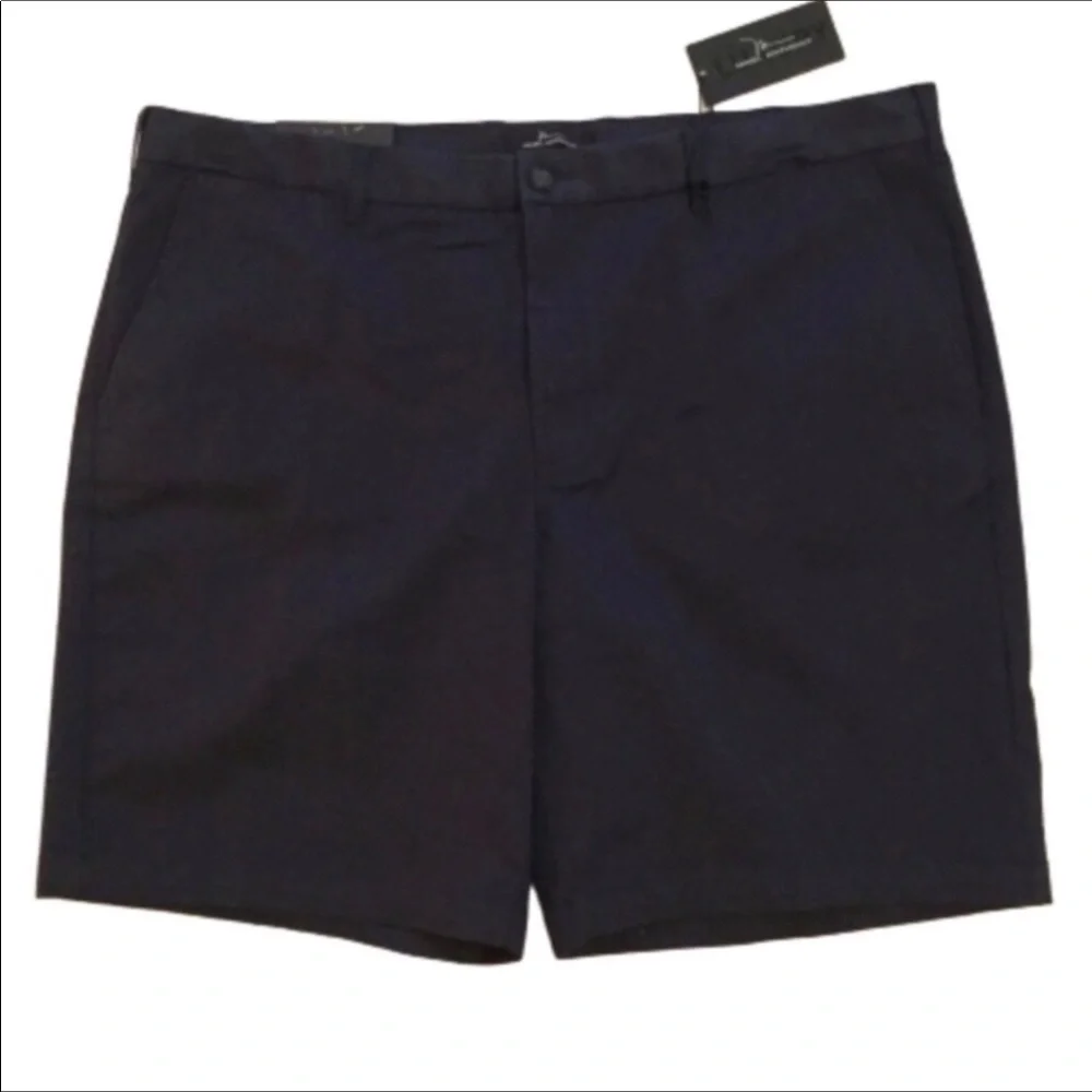 Marc Anthony Navy Luxury Textured Twill Slim Fit Shorts 42 NWT